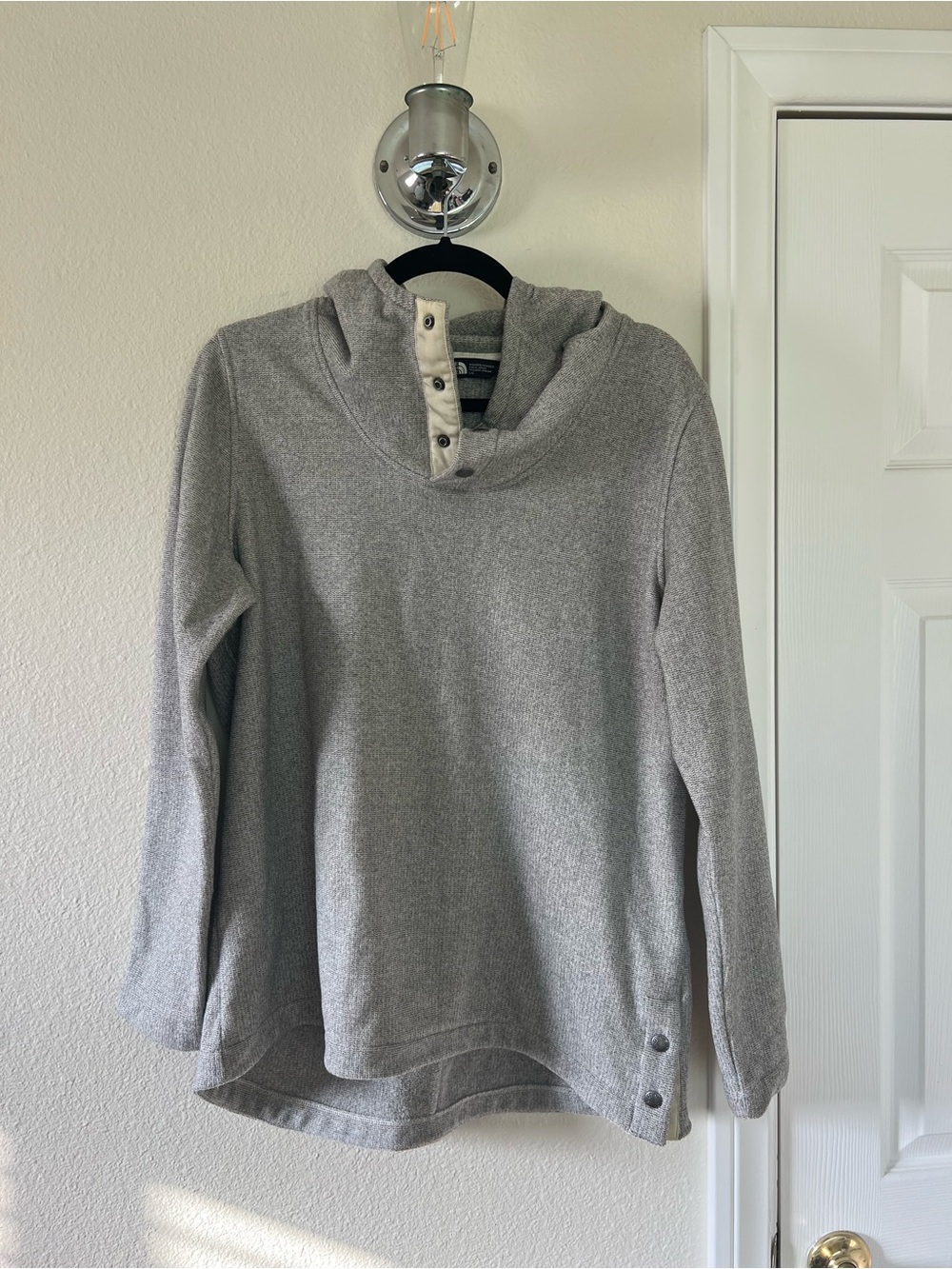 The North Face Gray Hooded Pullover Jacket
